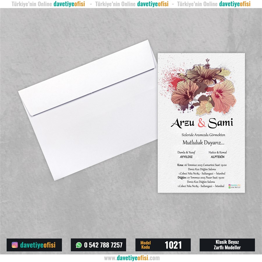 1021beyaz 1000 Adet Beyaz Zarflı Model-1021 - Görsel 1