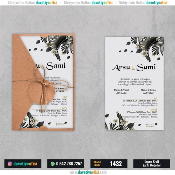 1000 Adet Üçgen Kraft Zarflı Model-1432