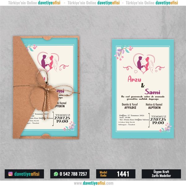 1000 Adet Üçgen Kraft Zarflı Model-1441