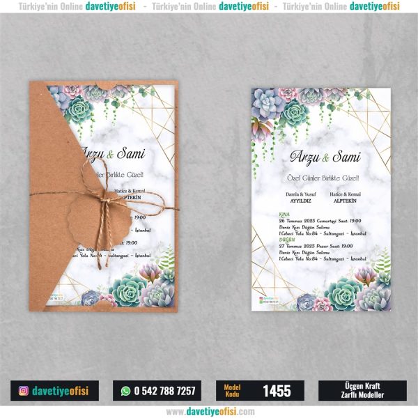 1000 Adet Üçgen Kraft Zarflı Model-1455