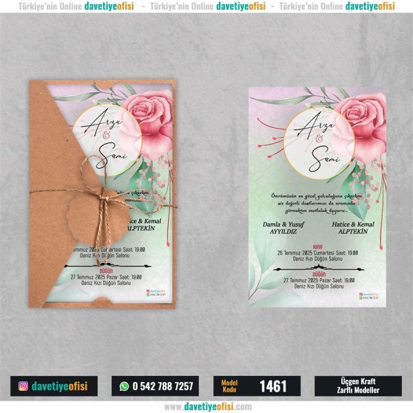 1000 Adet Üçgen Kraft Zarflı Model-1461