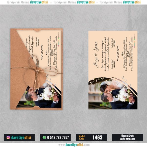 1000 Adet Üçgen Kraft Zarflı Model-1463