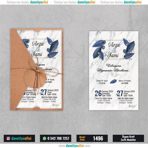 1000 Adet Üçgen Kraft Zarflı Model-1496