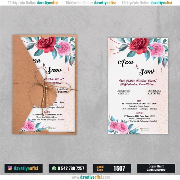 1000 Adet Üçgen Kraft Zarflı Model-1507