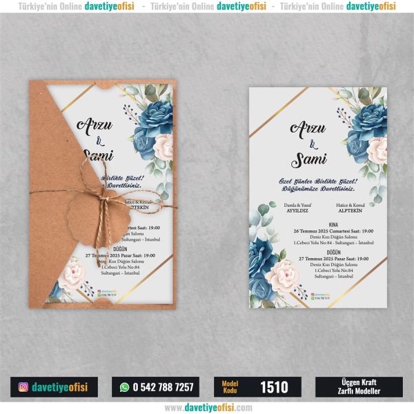 1000 Adet Üçgen Kraft Zarflı Model-1510