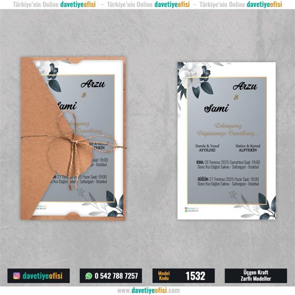 1000 Adet Üçgen Kraft Zarflı Model-1532