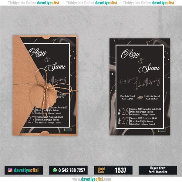 1000 Adet Üçgen Kraft Zarflı Model-1537