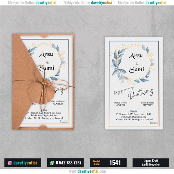 1000 Adet Üçgen Kraft Zarflı Model-1541