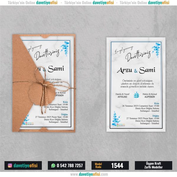 1000 Adet Üçgen Kraft Zarflı Model-1544