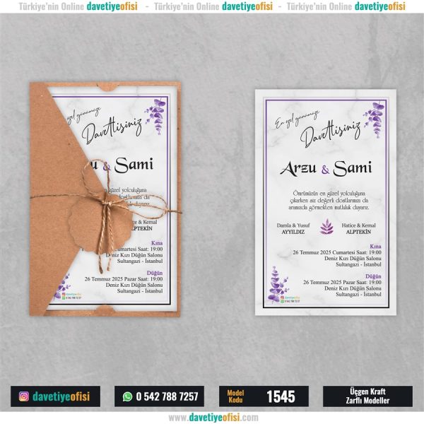 1000 Adet Üçgen Kraft Zarflı Model-1545