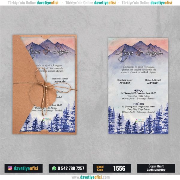 1000 Adet Üçgen Kraft Zarflı Model-1556