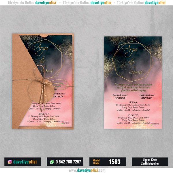 1000 Adet Üçgen Kraft Zarflı Model-1563