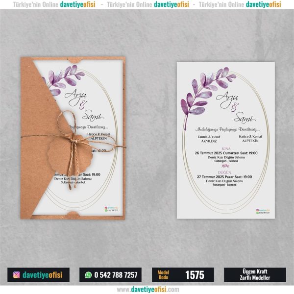 1000 Adet Üçgen Kraft Zarflı Model-1575