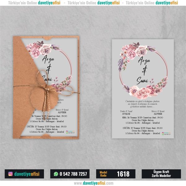 1000 Adet Üçgen Kraft Zarflı Model-1618