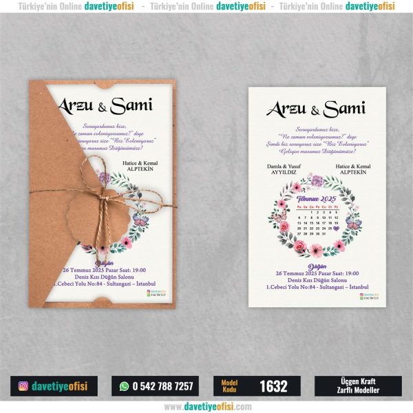 1000 Adet Üçgen Kraft Zarflı Model-1632