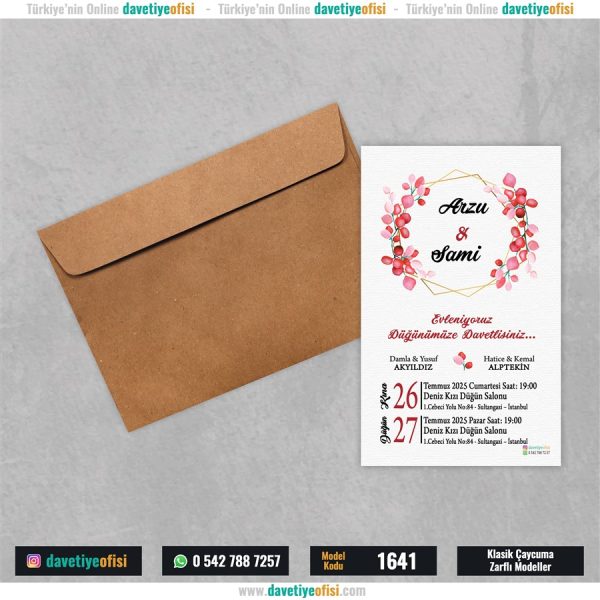 1000 Adet Çaycuma Zarflı Model-1641