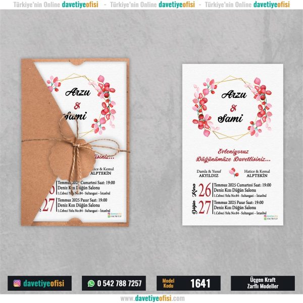 1000 Adet Üçgen Kraft Zarflı Model-1641