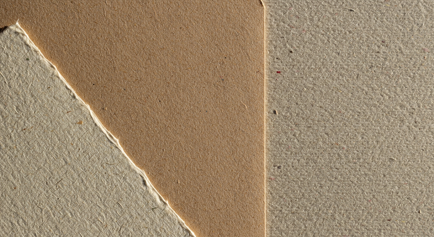 Farklı doku ve gramajlarda davetiye kağıdı seçenekleri.